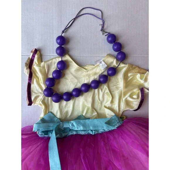 Disney Junior Fancy Nancy 3-piece costume set Sz 3t/4t Dress Pants Necklace - Picture 10 of 12